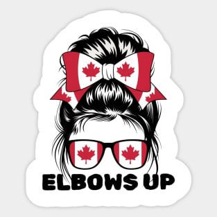 Elbows-Up Sticker